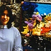 students showing their tapestries