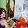 Having fun in the studio