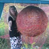Krystyna Sadej with her sphere paired with Ali Rabjohns