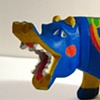 Wooden hippo