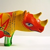Wooden rhino