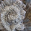 feathers and applique hair fastener(no.o1).