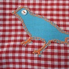 gingham sparrow no.o2(detail).