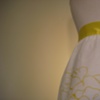 family repetition and lace (yellow ochre). (detail)