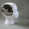 feathers and applique hair fastener(no.o2).