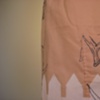 fenced in an apron (navy). (detail)