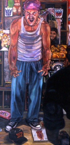 Self Portrait with Ron Moffat