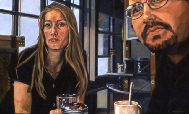 Scott and Shelly at the Cup O' Joe Coffeehouse