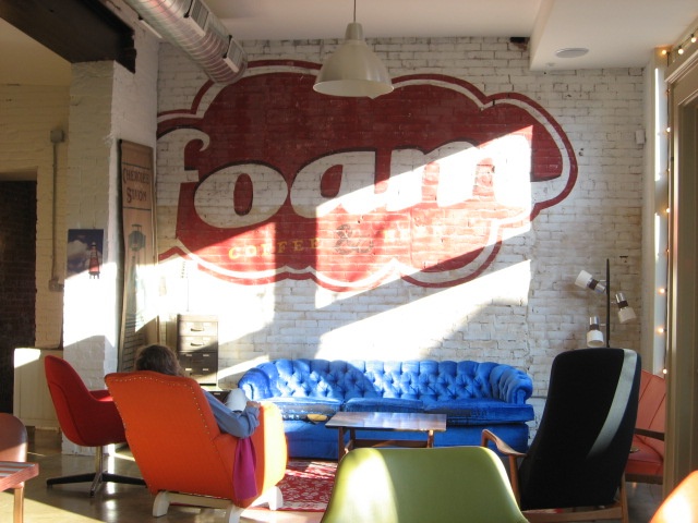 Foam Cafe wall mural