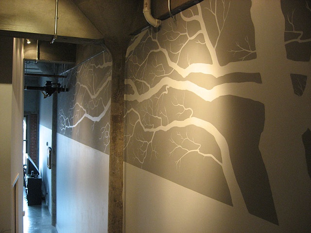 loft hallway negative tree
