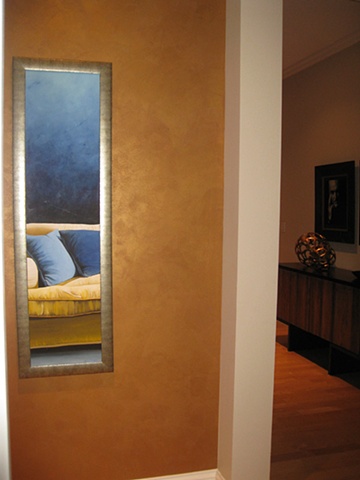 Burnished Gold Plaster Wall