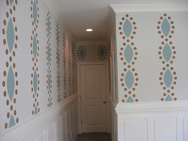 hand painted design by the design deli
