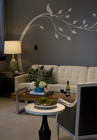 Niche showroom wall