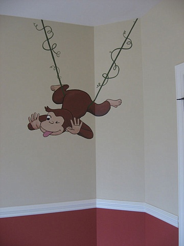 children's room cartoon paint by the design deli