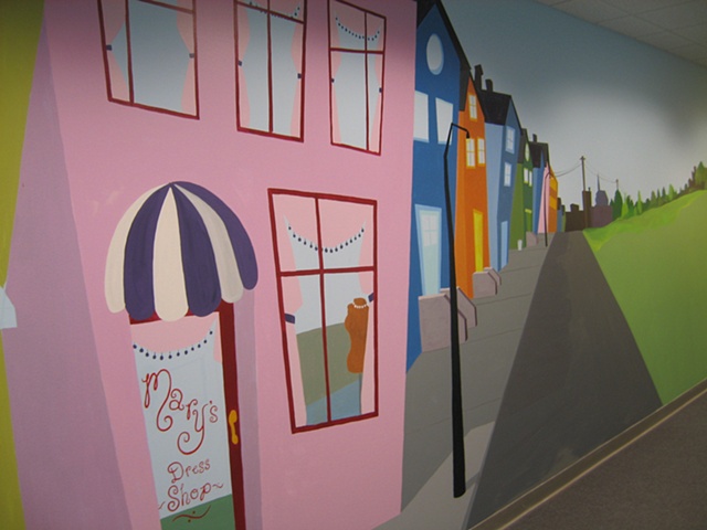 Main Sreet-scape paint by the design deli