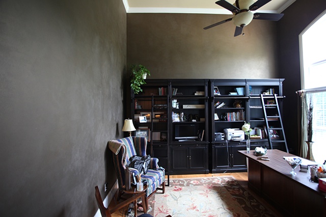 Luster Suede Finish in a residential study