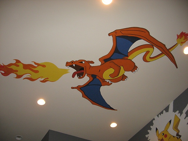 child's bedroom cartoon environment paint by the design deli