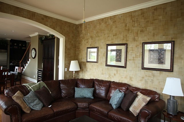 textured organic paint surface living room