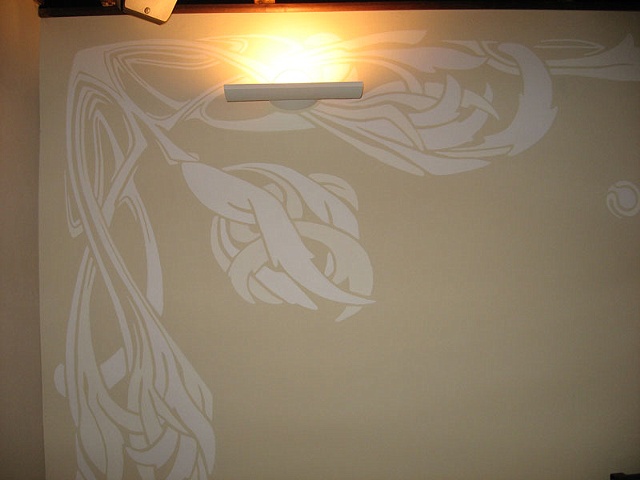 detail art nouveau pattern