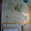 nursery golden tree with animals