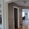 Metallic plaster foyer hallway.
