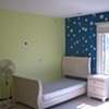 floating hanging ball design bedroom