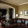 textured organic paint surface living room