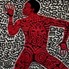 KEITH HARING POSTER 1984 SHAFRAZI GALLERY NYC
