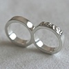 Peace Love Ring 
Peace side up.