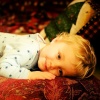 Christmas eve in his boppa bah jammies