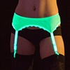 Lascivious Lime Neon Garter Belt