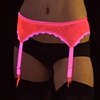 Shocking Pink Neon Garter Belt