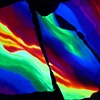Painting Bubble Dress in UV Light