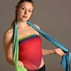 Rainbow Top and Gradient Scarf