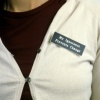 My Ignorance Prevents Change (namebadge detail), 2004