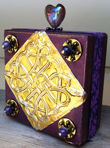 Hearts intwined as you EXPLORE LIFE with this inspirational 3D mixed media orginal art.