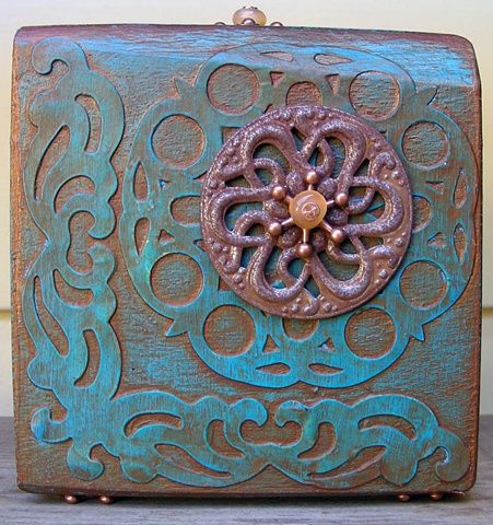 JOY is rising on this reinassance styled altered maple wood block