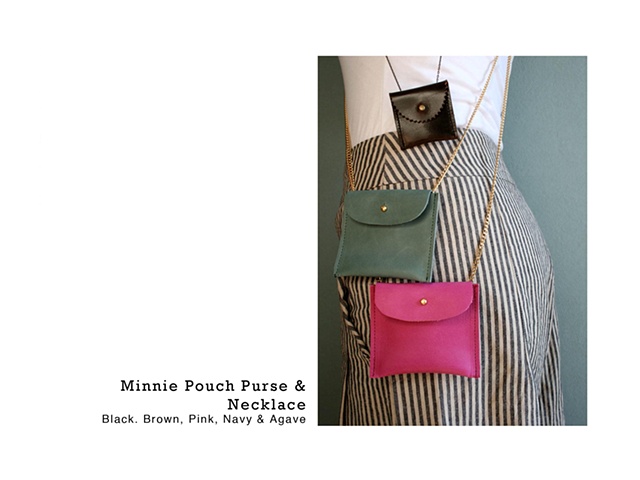 Minnie Pouch Purse & Necklace