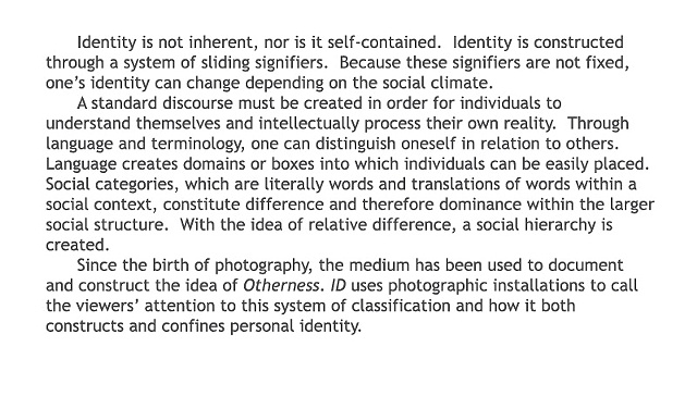 ID
Artist Statement