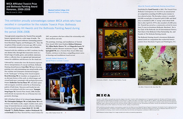 MICA Affiliated Trawick Prize and Bethesda Painting Award Honorees at MICA - Publication