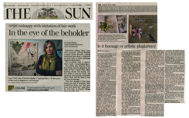 Baltimore Sun: "In The Eye of the Beholder" by Sam Sessa and Glen McNatt. 1.25.208.
