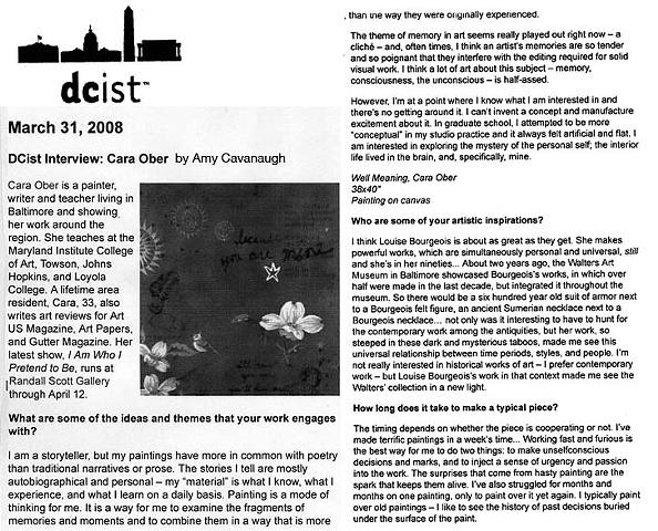 DCist Interview: Cara Ober