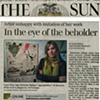 Baltimore Sun: "In The Eye of the Beholder" by Sam Sessa and Glen McNatt. 1.25.208.