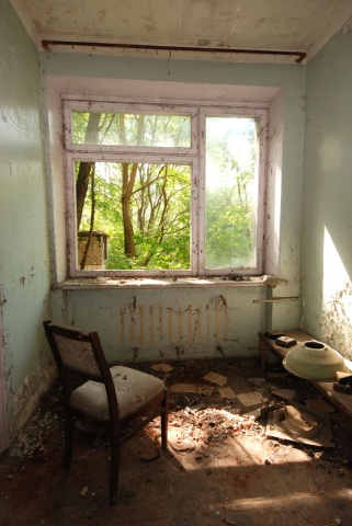 Chair in hospital room