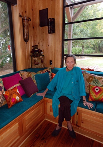 woman in her Florida home