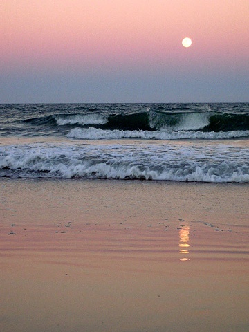 Moon over Ormond Beach FL