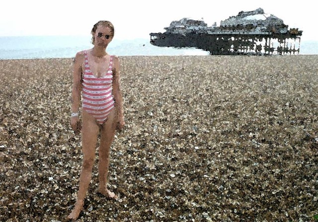 Junky on the beach