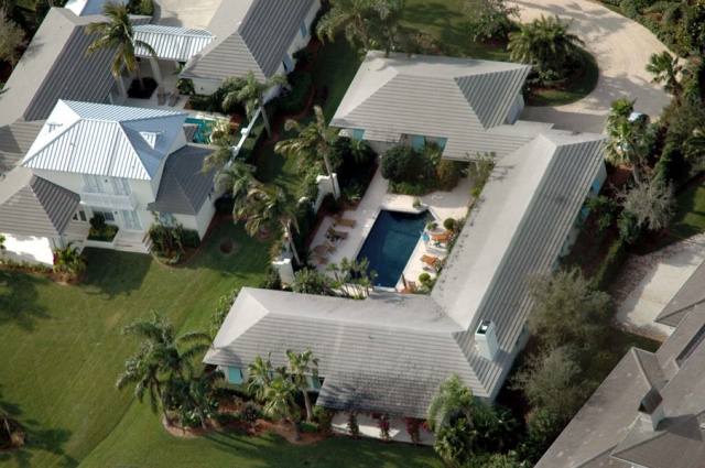 Aerial of homes, FL