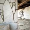 3 shadows and graffiti