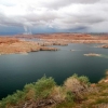 Navajo power plant and Glen Canyon Dam, AZ
